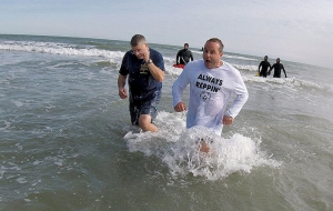 Marcus Rhodes and Erik Karney - 2018 Polar Plunge